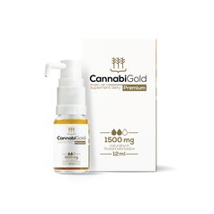 CannabiGold PREMIUM olej 15% ( 1500 mg ) CBD - 12 ml