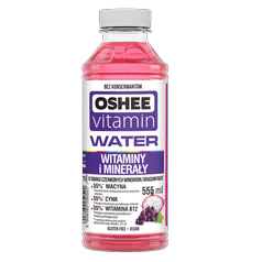 OSHEE  vitamínová voda 555 ml - červené hozno-pitahaya