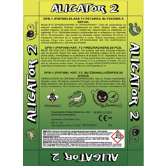 Petardy Aligator 2 - 20 ks