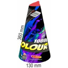 Ohňostrojová fontána Vulkán 1000g 1ks - color