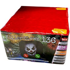 Kompaktný ohňostroj Killer Clown 136 ran / 20,30mm