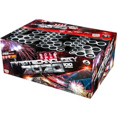 Ohňostrojový kompakt pyrotechnology 100ran / 20,25,30mm